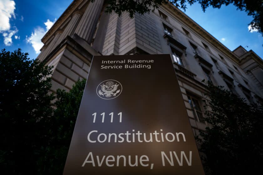 WASHINGTON, DC – 18. AUGUSTA: Budova Internal Revenue Service (IRS) vo štvrtok 18. augusta 2022 vo Washingtone, DC. (Kent Nishimura / Los Angeles Times)