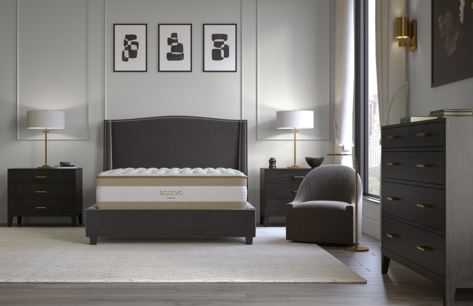 gray bedroom