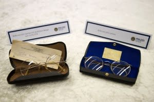 Pairs of glasses belonging to Lennon.