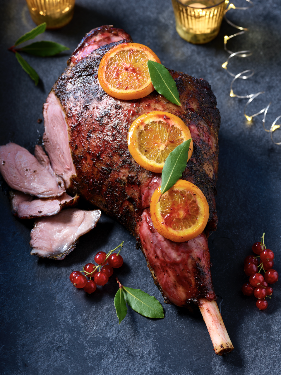 Extra Special Whole Lamb Leg with Smoky Mint and Redcurrant. [Photo: Asda]  