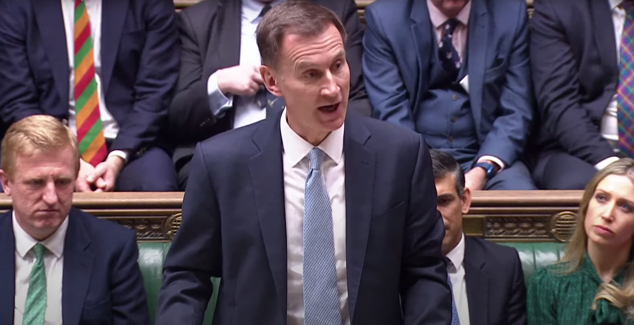 Jeremy Hunt Budget speech 2024 . (Parliamentlive.tv)