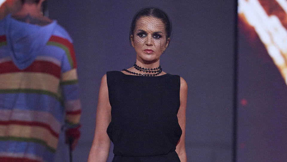 Marta López, en una imagen de la 'Sálvame Fashion Week' (Mediaset)