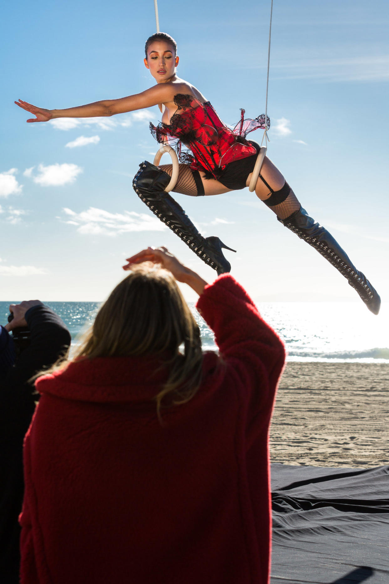 Nein, nein, keine Sorge: Sie ist weiter! Sara beim Foto-Shooting (Bild: ProSieben / Martin Ehleben)