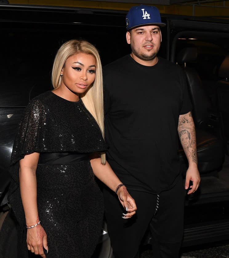 Rob Kardashian is showing support for Blac Chyna. (Photo: Prince Williams/WireImage)