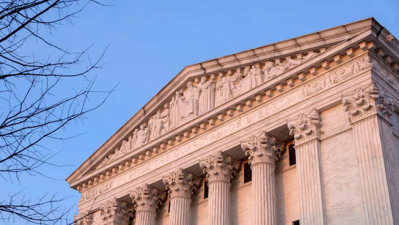 The Supreme Court of the United States is seen in Washington, March 26, 2024. The Supreme Court is hearing arguments this week with profound legal and political consequences: whether former President Donald Trump is immune from prosecution in a federal case charging him with plotting to overturn the results of the 2020 election.