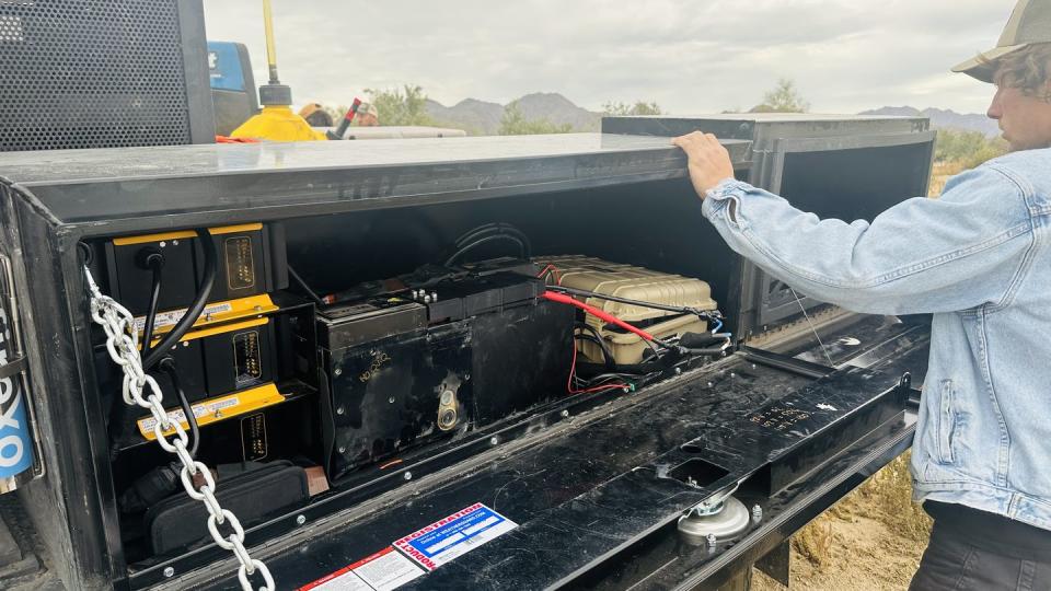 charging batteries in a truck