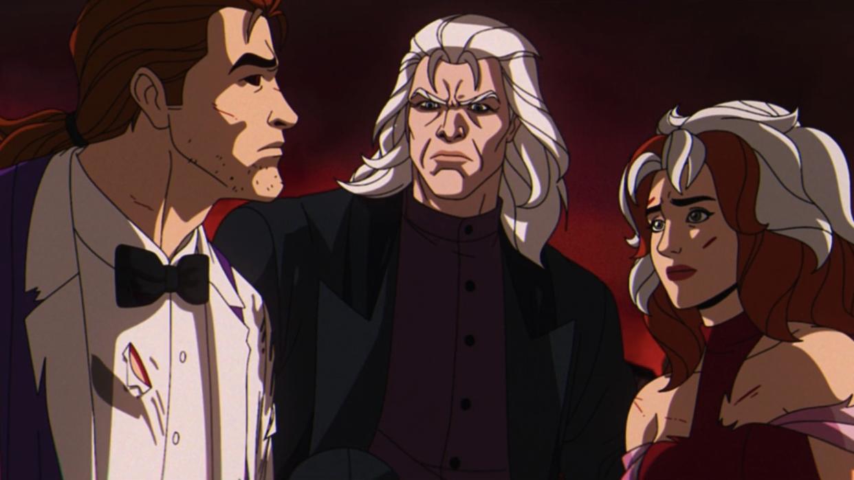  Gambit, Magneto and Rogue in X-Men '97's fifth episode. 
