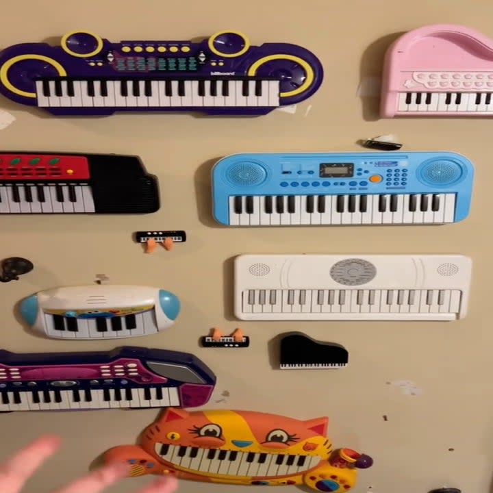 Myra's keyboard wall is being shown