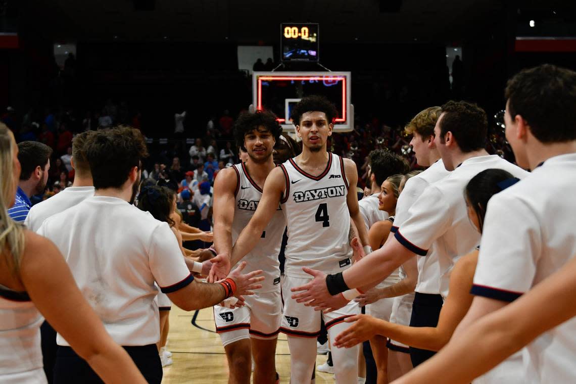 Koby Brea shot 49.8% from 3-point range for the Dayton Flyers during the 2023-24 season. Matt Lunsford/USA TODAY NETWORK