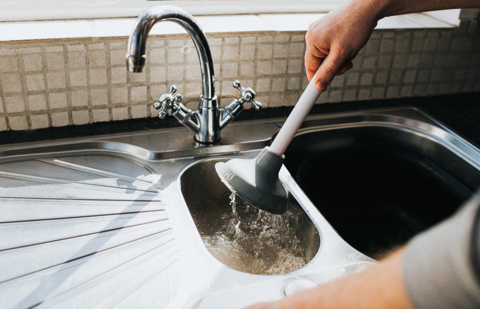 A plunger (but not a toiler plunger) can help fix a clogged garbage disposal.