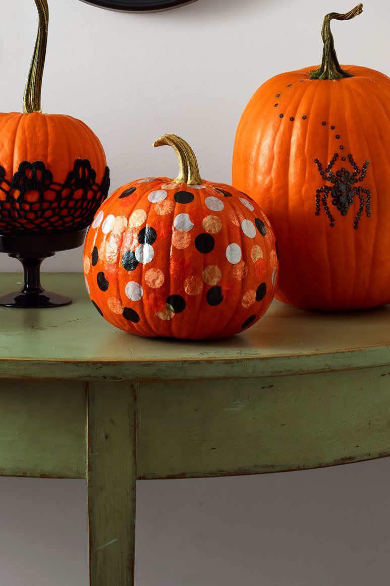 10) Polka Dot Pumpkin