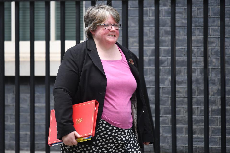 Therese Coffey is work and pensions secretaryAFP via Getty Images