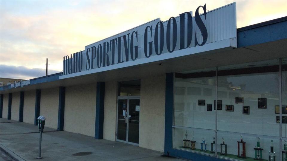 The Idaho Sporting Goods store, pictured here sitting vacant in 2021 after CCDC bought it, supplied generations of families with uniforms and other athletic gear David Staats/dstaats@idahostatesman.com