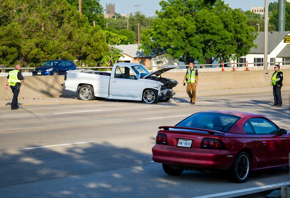 Wichita Falls Police investigated the scene of a major accident on Central Freeway Saturday afternoon.