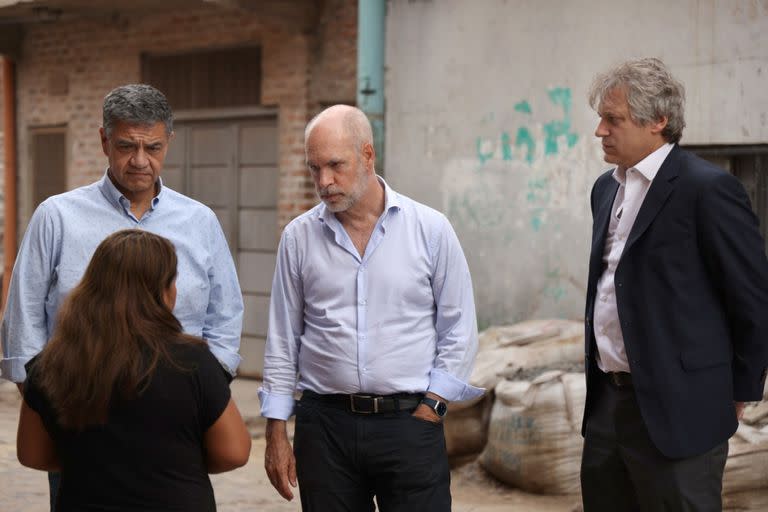 El jefe de Gobierno, Horacio Rodríguez Larreta, recorrió hoy el Barrio 15 de Villa Lugano, donde funcionaba uno de los 64 búnkers de drogas tapiados por la Ciudad