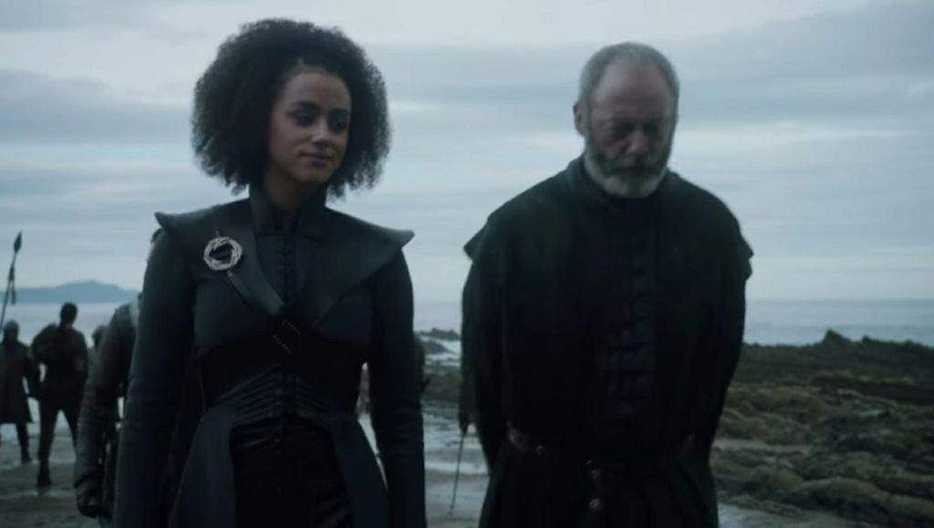 Ser Davos Seaworth and Missandei of Naath (Credit: HBO)