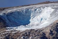 <p>Lors des recherches autour du glacier de la Marmolada.</p>