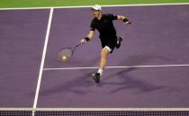 Tennis - Qatar Open - Men's singles semi-finals - Andy Murray of Britain v Tomas Berdych of Czech Republic - Doha, Qatar - 6/1/2017 - Murray in action. REUTERS/Ibraheem Al Omari