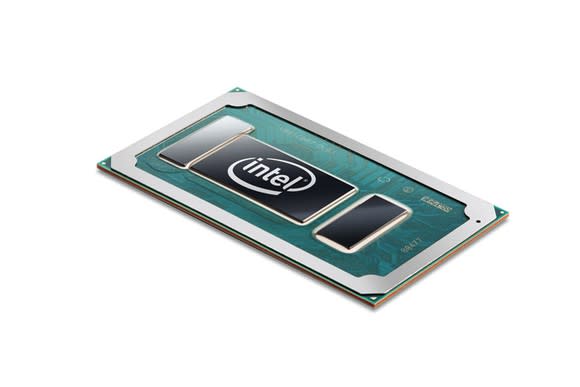 An Intel laptop chip.