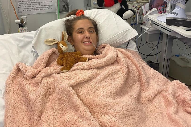 Macy Window, 20, has made a miraculous recovery after a horror car crash. (Macy Williams/JustGiving)