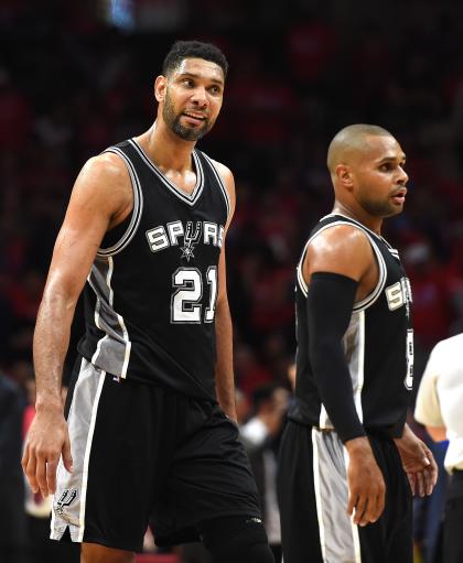 Tim Duncan can't believe it. (Harry How/Getty Images)