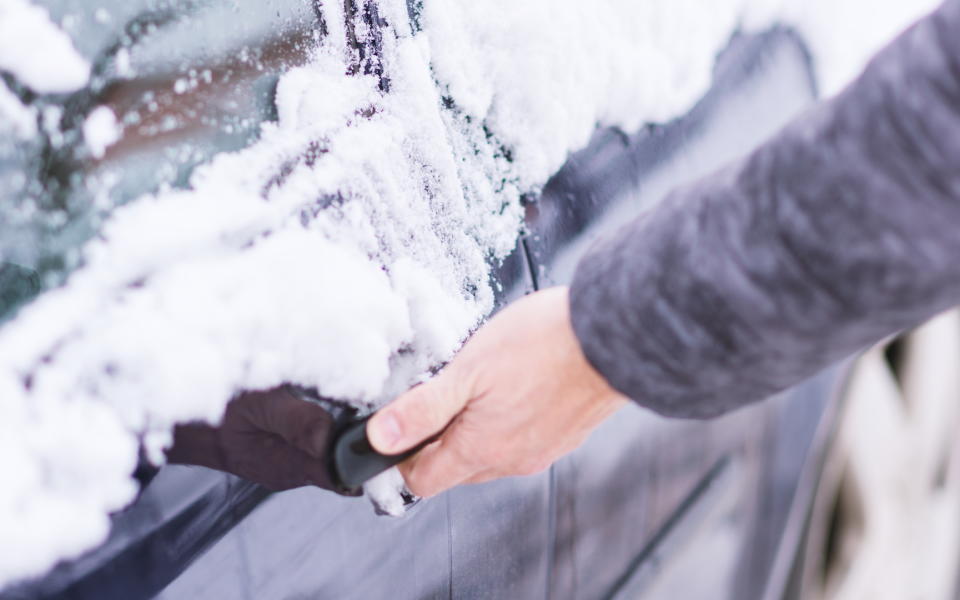 Hand sanitiser should help to melt any stubborn ice [Photo: Getty]