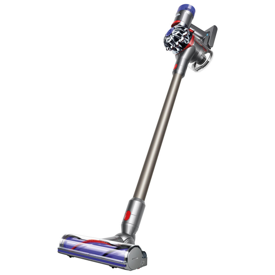 Dyson V8 Animal Cordless Stick Vacuum upright stick vacuum in silver