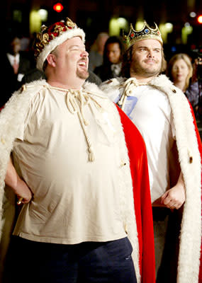 Kyle Gass and Jack Black at the Hollywood premiere of New Line's Tenacious D in: The Pick of Destiny