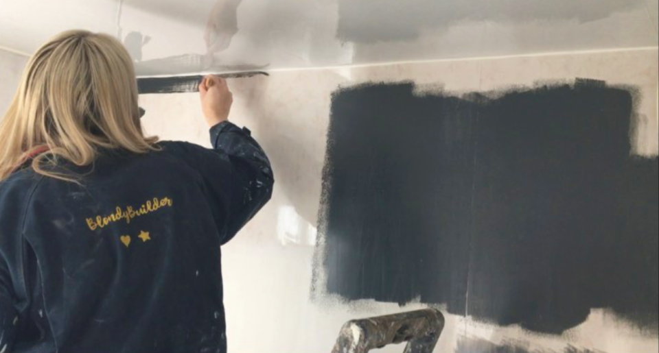 Bryson used external paint to paint over the wet wall. (Latestdeals.co.uk)