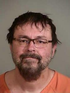 FILE PHOTO: Tad Cummins, 50, a former Tennessee high school teacher accused of abducting a 15-year-old student in March, seen in this booking photo after his arrest by Siskiyou County Sheriff’s Department’s Special Response Team (SRT) in Cecilville area of Siskiyou County, California, U.S. on April 20, 2017.    Courtesy SCSO/Handout via REUTERS/File Photo