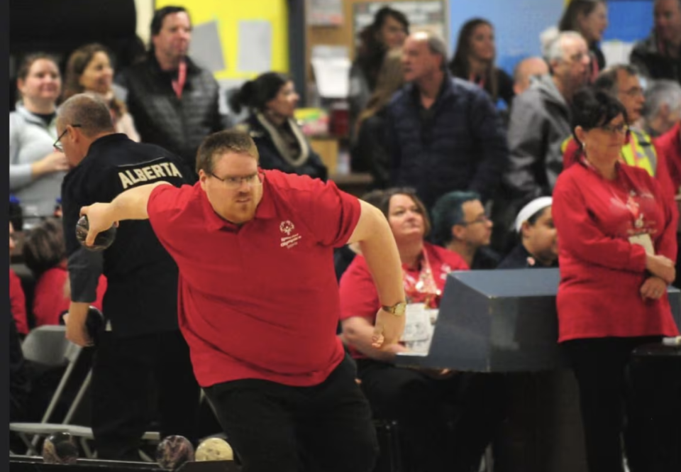 Robbie Sherren won gold in five-pin bowling at the 2020 Special Olympics in Thunder Bay, Ont. (Submitted by Lorraine Sherren)