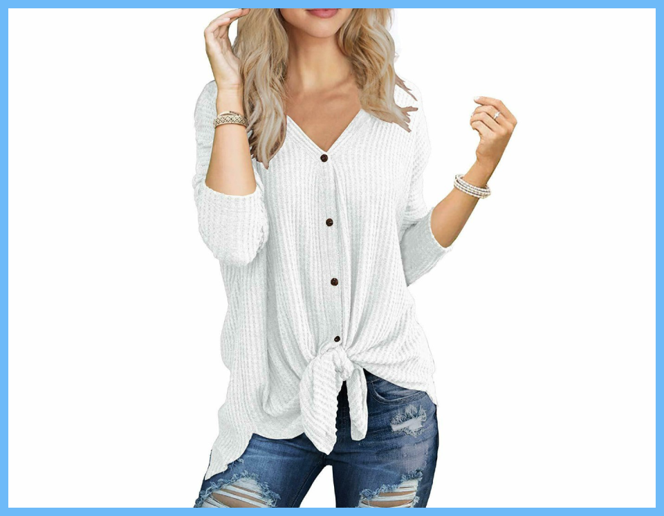 iWollence Women's Waffle Knit Tunic Sweater. (Photo: Amazon)