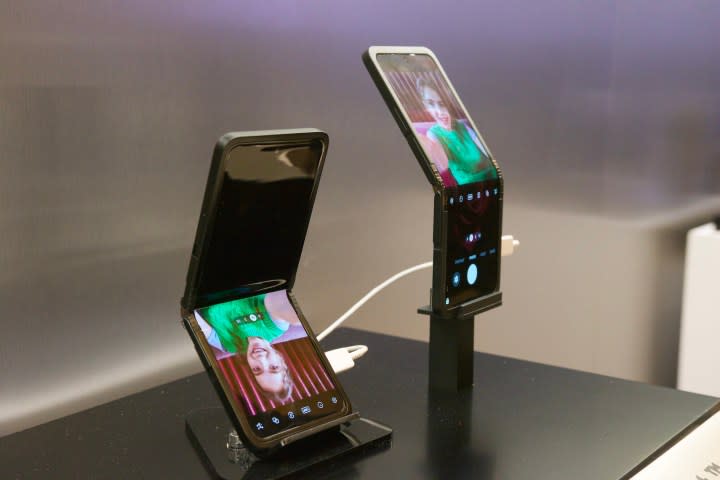 Samsung's "In&Out" folding phone concept at CES 2024.