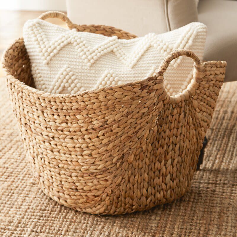 17) Brown Wicker Basket