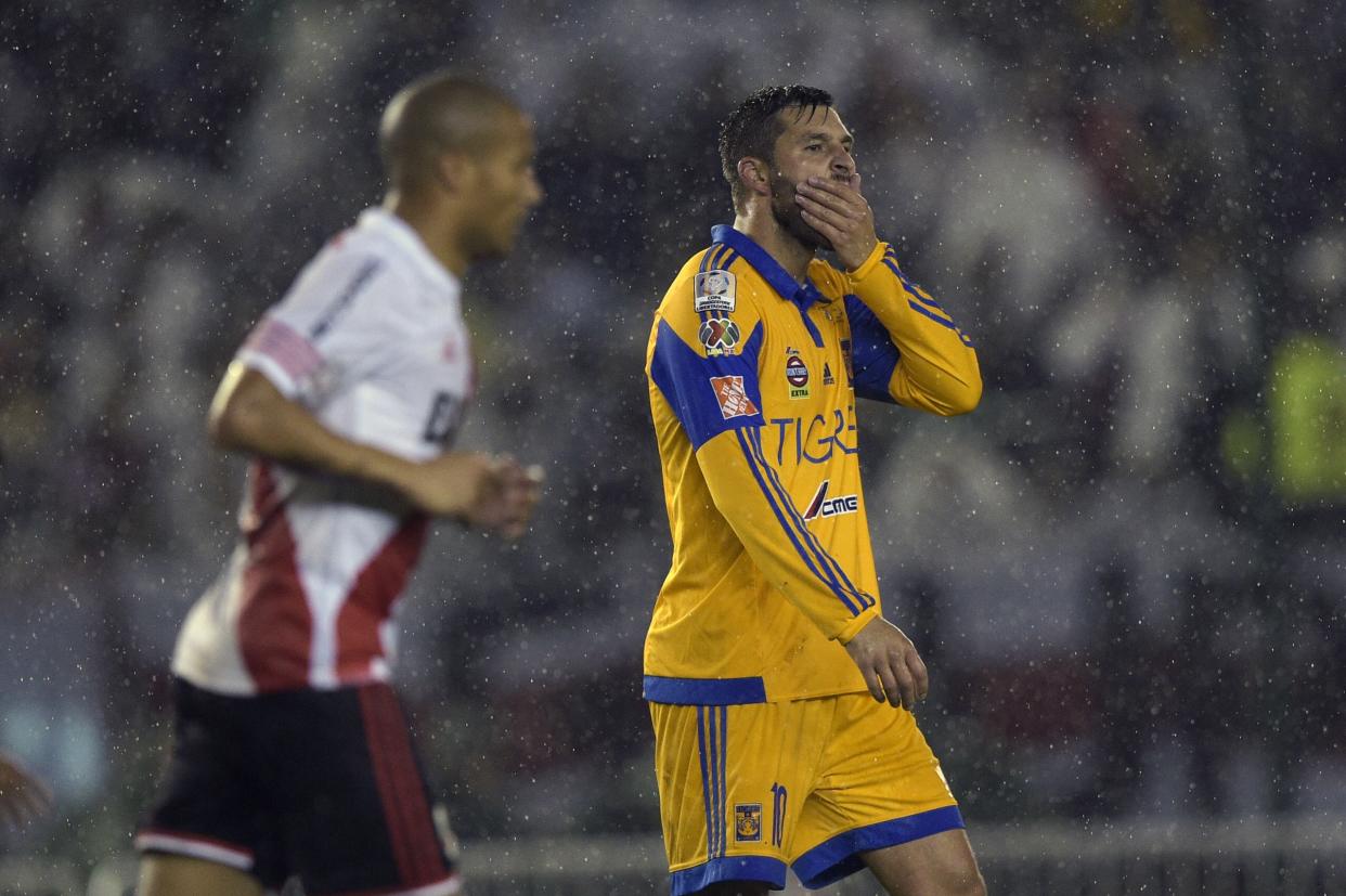 Liga MX perdió tres finales de Copa Libertadores en 18 años de participación. La última, Tigres ante River Plate en 2015. (JUAN MABROMATA/AFP via Getty Images)