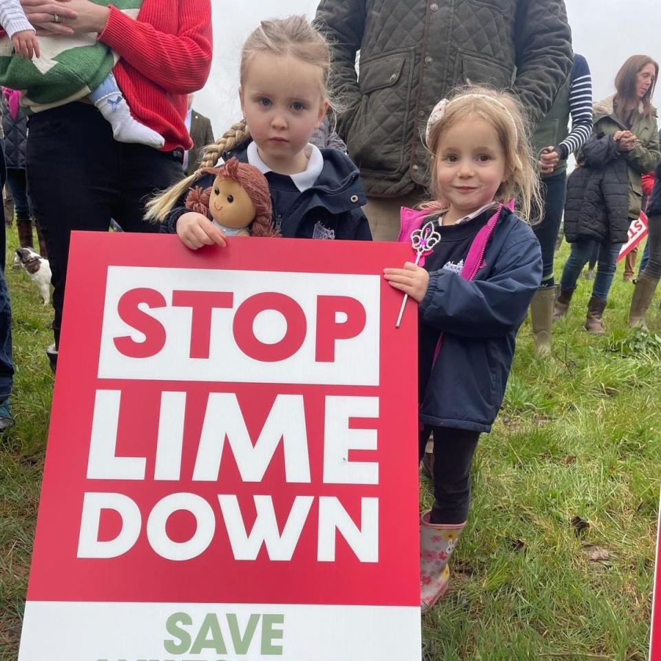 Protesters also fear that the development will be turned into housing once the solar farm has served its purpose