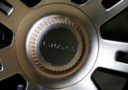 The logo of Lynk & Co is pictured on a wheel during the unveiling of the Chinese automaker Geely's first model Lynk & Co in Berlin, Germany, October 20, 2016. REUTERS/Hannibal Hanschke