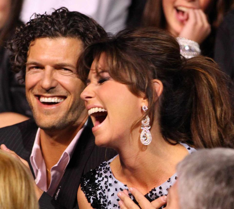 Shania Twain (R) with husband Frederic Thiebaud attend the 2011 Juno Awards at the Air Canada Centre on March 27, 2011 in Toronto, Canada.