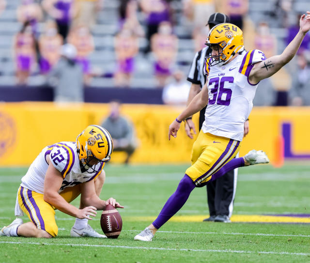 Browns select LSU kicker Cade York in the fourth round of NFL draft