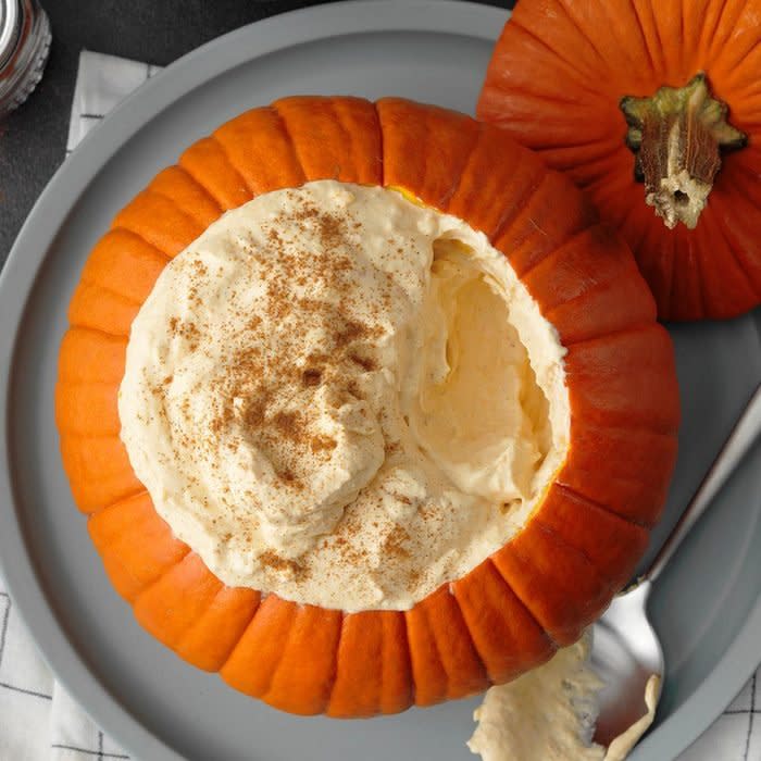 Pumpkin Mousse in a Pumpkin