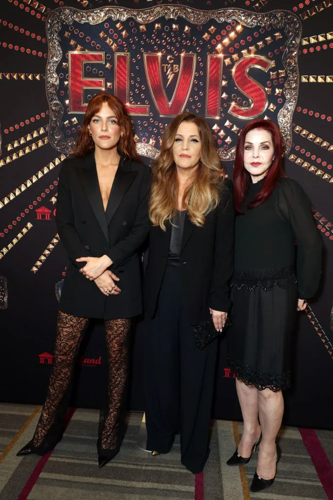 Riley Keough, Lisa Marie Presley and Priscilla Presley in a June 2022 photo. Eric Charbonneau/Shutterstock