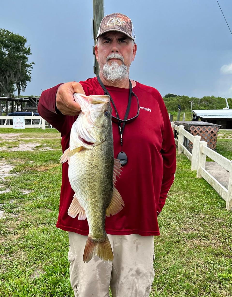 Mark Kummelman had Day One big bass with this 4.55 pounder during the Bass Bandits of Brandon tournament June 25-26 at Lake Kissimmee. 