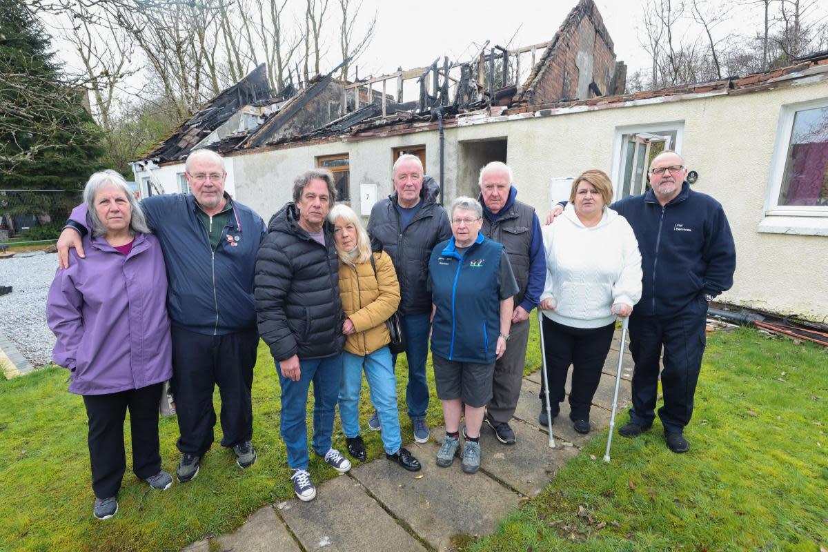 Whitelee residents homes destroyed by blaze <i>(Image: Gordon Terris)</i>