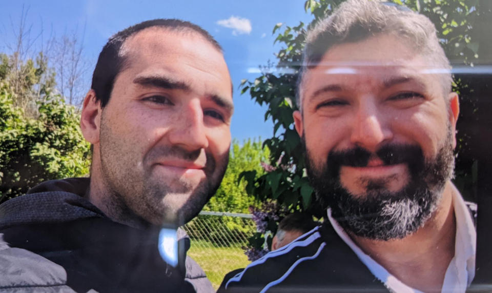 Bryan Stern and Kirillo Alexandrov, pictured after Alexandrov was safely evacuated from Russian detention. (Courtesy of Project Dynamo)