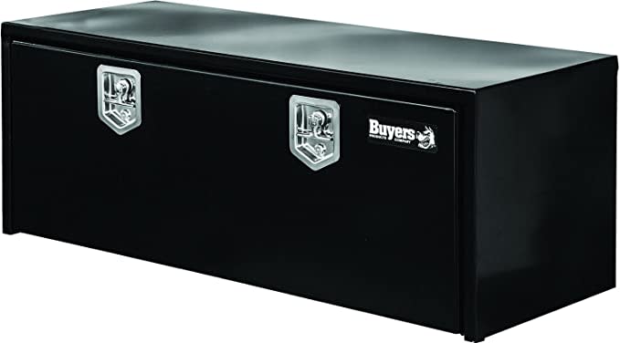 buyers products black steel underbody truck box