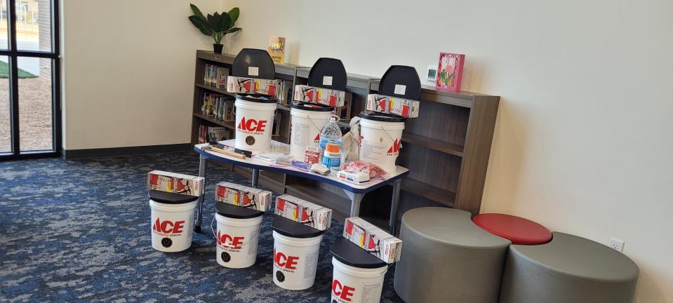 American Legion of Canyon is seeking more community donations as they work to provide safety preparedness buckets to Heritage Hills Elementary School in Canyon ISD, including items teachers and students may need in case of an emergency. Each bucket will contain such items as a fire extinguisher, water, fruit snacks, trash bags, duct tape, pry bar, shower curtain, first aid material, wet naps, Nitrile disposable gloves, a lid cover that can also be utilized as a toilet seat for the bucket and much more.