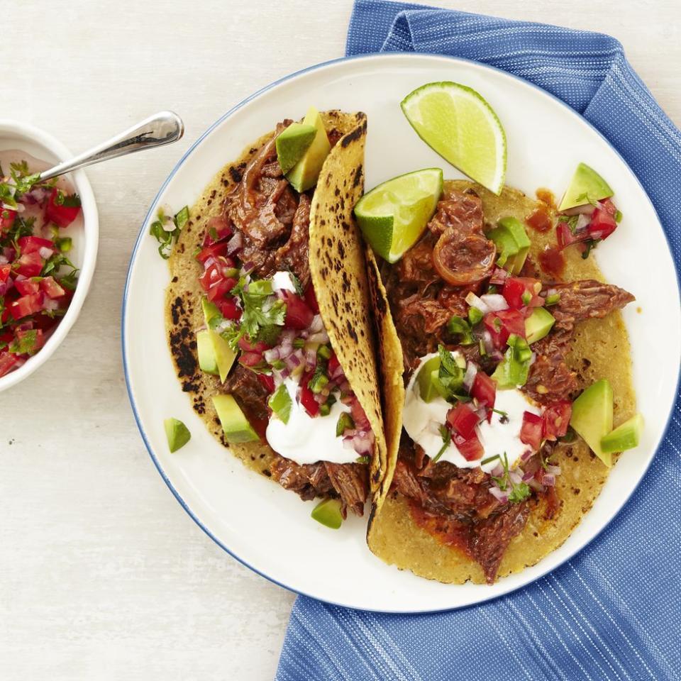 2) Chipotle Beef Tacos with Pico de Gallo