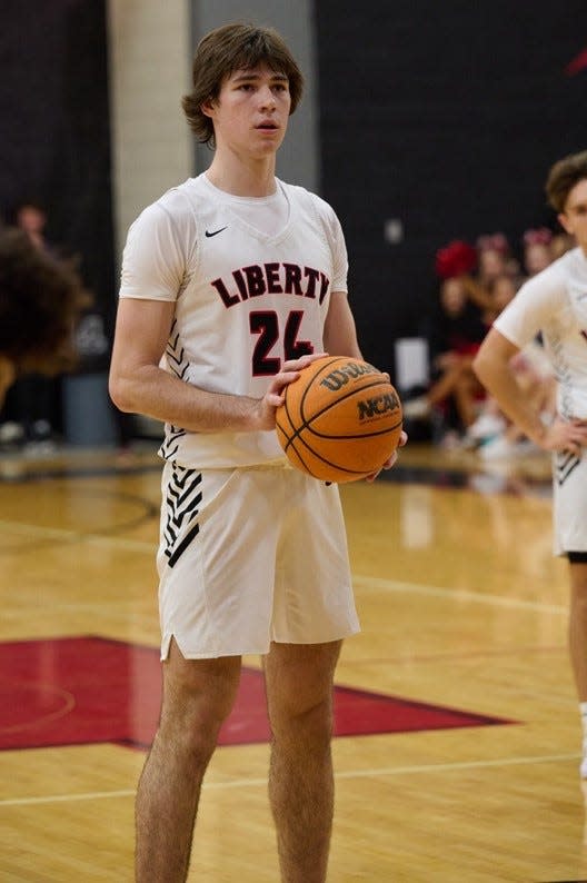 Caden Hunter is the leading scorer for No. 5 Liberty.