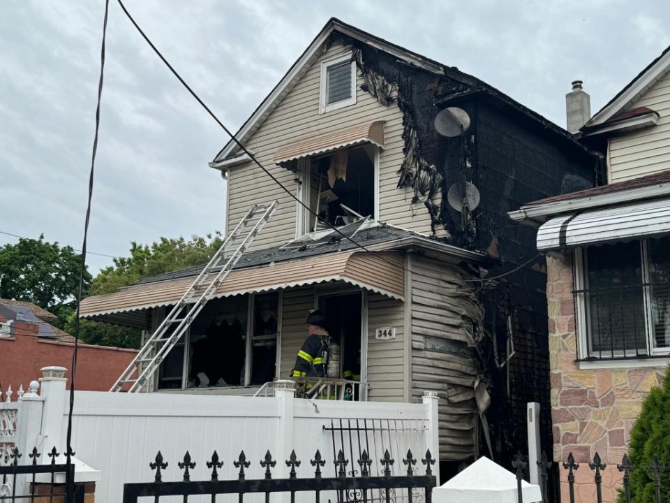 The fire occurred at a home on White Plains Road Friday afternoon. Peter Gerber