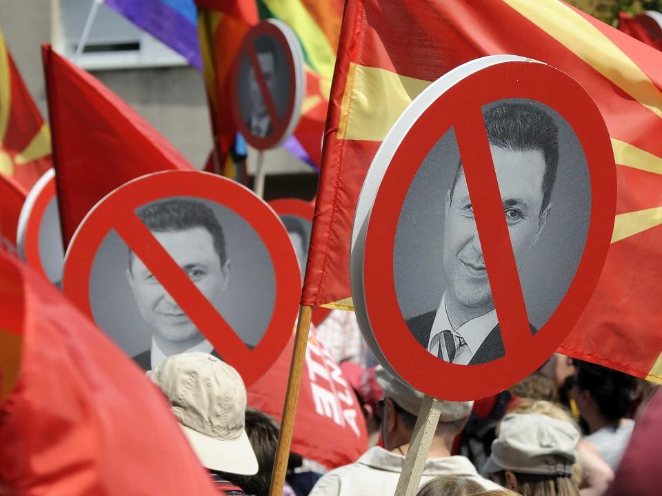 macedonia protest